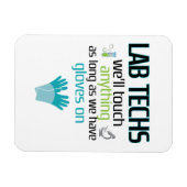 Labrador Techniker Funny Laborwoche Männer Frauen Magnet (Horizontal)