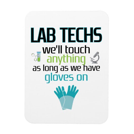 Labrador Techniker Funny Laborwoche Männer Frauen Magnet (Vertikal)