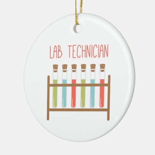 Labrador Techniker Keramik Ornament (Links)