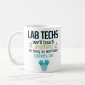 Labrador-Techniker-lustige Kaffeetasse (Links)