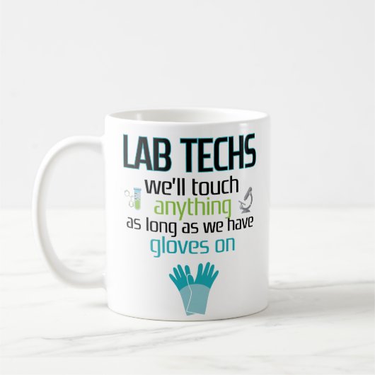 Labrador-Techniker-lustige Kaffeetasse (Links)
