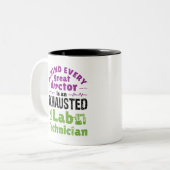 Labrador Technischer Facharzt für Medizintechnik a Zweifarbige Tasse (Vorderseite Links)