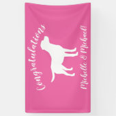 Labrador Theme Dog Baby Dusche Pink Labrador Banner (Vertikal)