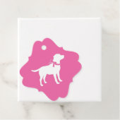 Labrador Theme Dog Baby Dusche Pink Labrador Geschenkanhänger (Beispiel)