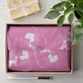 Labrador Theme Dog Baby Dusche Pink Labrador Seidenpapier (Geschenk)