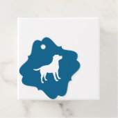 Labrador Theme - Dog Baby Shower Blue Labrador Geschenkanhänger (Beispiel)