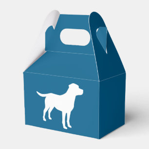 Labrador Theme - Dog Baby Shower Blue Labrador Geschenkschachtel