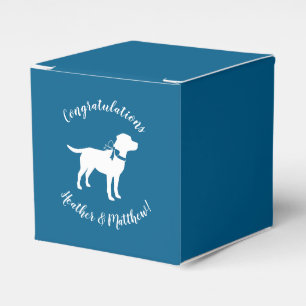 Labrador Theme - Dog Baby Shower Blue Labrador Geschenkschachtel