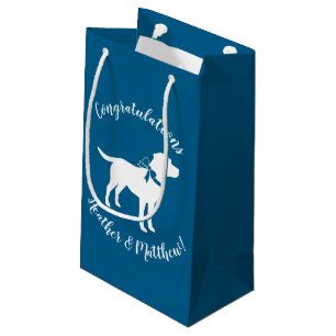 Labrador Theme - Dog Baby Shower Blue Labrador Kleine Geschenktüte