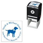 Labrador Theme - Dog Baby Shower Blue Labrador Permastempel (Beispiel)