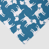 Labrador Theme - Dog Baby Shower Blue Labrador Seidenpapier (Detail)