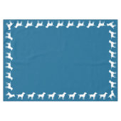 Labrador Theme - Dog Baby Shower Blue Labrador Tischdecke (Vorderseite (Horizontal))