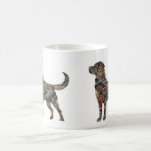 Labrador Throw Kissen mit Camouflage Kaffeetasse (Mittel)