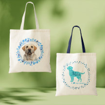 Labrador Tote Bag - Personalisiertes pastelfarbene