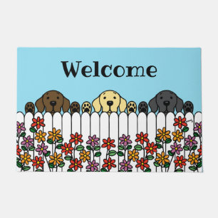 Labrador Trio Sie willkommen heißen Fußmatte