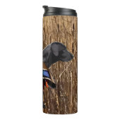 Labrador Tumbler, Duck Hunting Drink Tumbler Thermosbecher (Nach rechts gedreht)