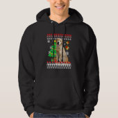 Labrador Ugly Christmas Ugly Christmas Sweater Lad Hoodie (Vorderseite)