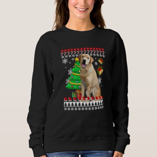 Labrador Ugly Christmas Ugly Christmas Sweater Lad Sweatshirt (Vorderseite)