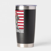 Labrador Uncle Lab US Flag Puppy Dog Lover 4th of Thermobecher (Links)