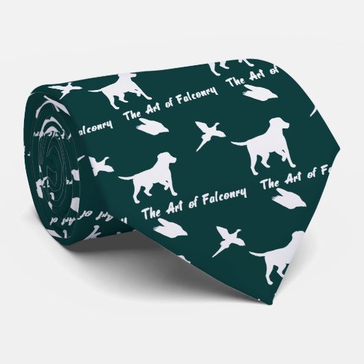 Labrador und Falcony Krawatte (Gerollt)
