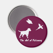 Labrador und Falcony Magnet (Vorderseite/Rückseite)
