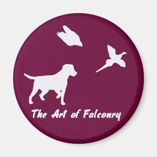 Labrador und Falcony Magnet (Vorne)