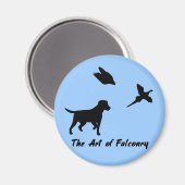 Labrador und Falcony Magnet (Vorderseite/Rückseite)