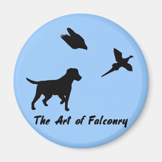 Labrador und Falcony Magnet (Vorne)