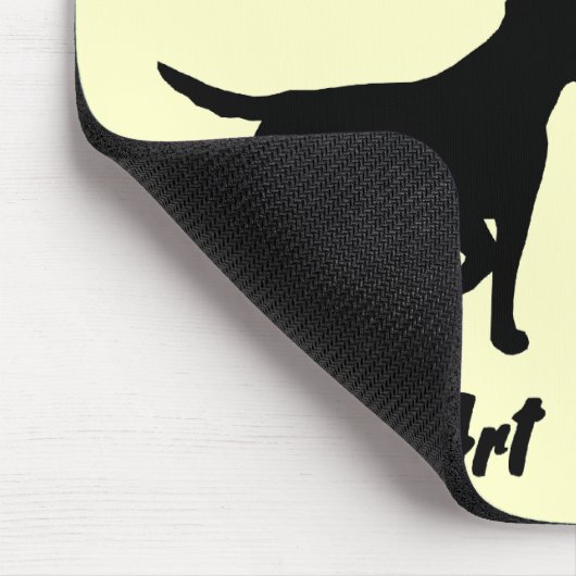 Labrador und Falcony Mousepad (Ecke)