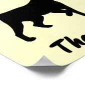 Labrador und Falcony Poster (Ecke)