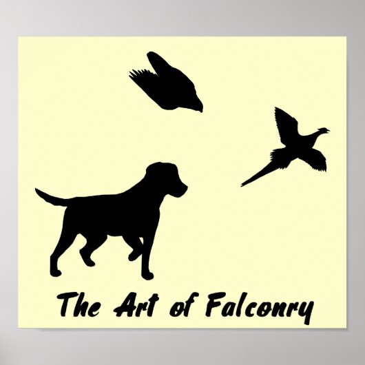 Labrador und Falcony Poster (Vorne)