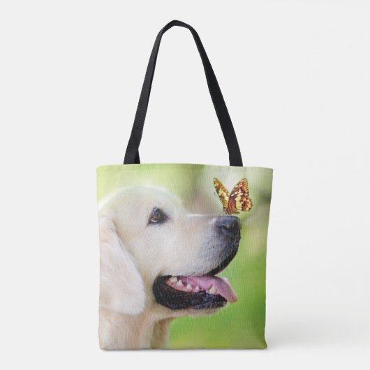 Labrador und Schmetterlingswirbel Kissen Tasche (Rückseite)