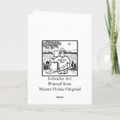 Labrador und Vater Karte (Rückseite)