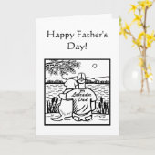 Labrador und Vater Karte (Gelbe Blume)