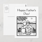 Labrador und Vater Postkarte (Vorne/Hinten)