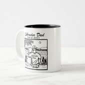Labrador und Vater Zweifarbige Tasse (Vorderseite Links)