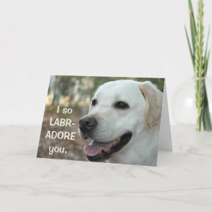 Labrador-Valentinsgruß Feiertagskarte