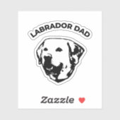 Labrador Vater Aufkleber (Blatt)