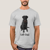 Labrador Vater Black Labrador Retriever T-Shirt (Vorderseite)
