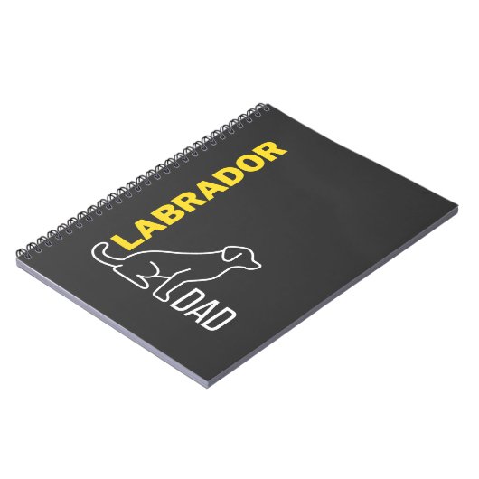 Labrador Vater, Hunde-Vater-Geschenk, Labrador Ret Notizblock (Linke Seite)