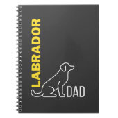 Labrador Vater, Hunde-Vater-Geschenk, Labrador Ret Notizblock (Vorderseite)
