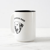 Labrador Vater Kaffeemaschine Tasse (Vorderseite Links)