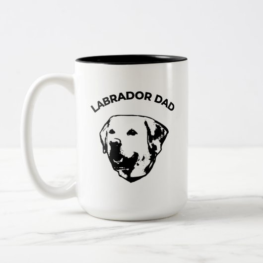 Labrador Vater Kaffeemaschine Tasse (Links)