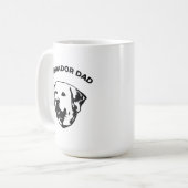Labrador Vater Kaffeemaschine Tasse (Vorderseite Links)
