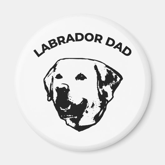 Labrador Vater Magnet (Vorne)