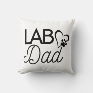 "Labrador Vater" Quadrat Kissen