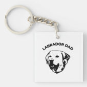 Labrador Vater Schlüsselanhänger (Vorderseite)