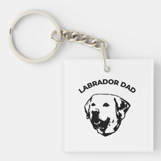 Labrador Vater Schlüsselanhänger (Vorderseite)