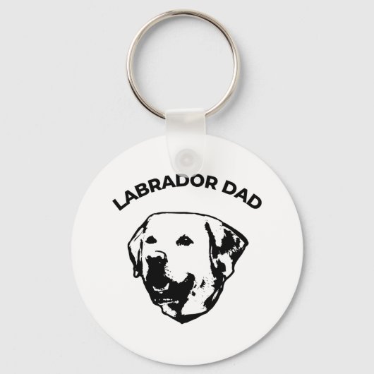 Labrador Vater Schlüsselanhänger (Vorderseite)