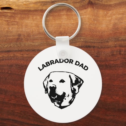 Labrador Vater Schlüsselanhänger (Vorderseite)